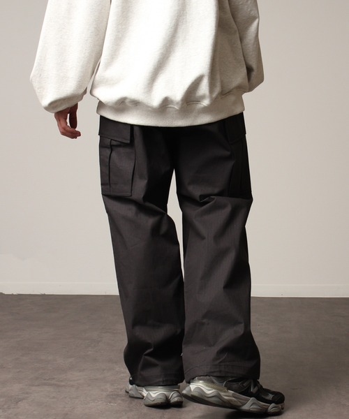 HOUSTON（ヒューストン）の「【HOUSTON/ヒューストン】RIPSTOP BDU PANTS/リップストップ BDUパンツ（カーゴパンツ・メンズ・オリーブドラブ/カーキ/ブラック・S/M/L/XL）」の6枚目の写真