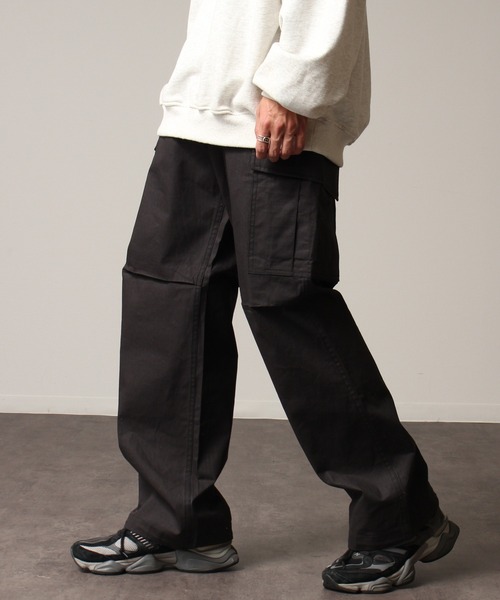 HOUSTON（ヒューストン）の「【HOUSTON/ヒューストン】RIPSTOP BDU PANTS/リップストップ BDUパンツ（カーゴパンツ・メンズ・オリーブドラブ/カーキ/ブラック・S/M/L/XL）」の4枚目の写真