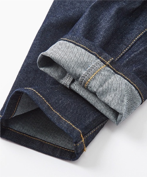 小さいサイズ ゆるフィットデニムパンツ ストレッチジーンズ 低