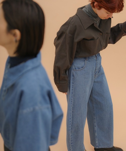 select MOCA（セレクトモカ）の「カーブワイドデニムパンツ