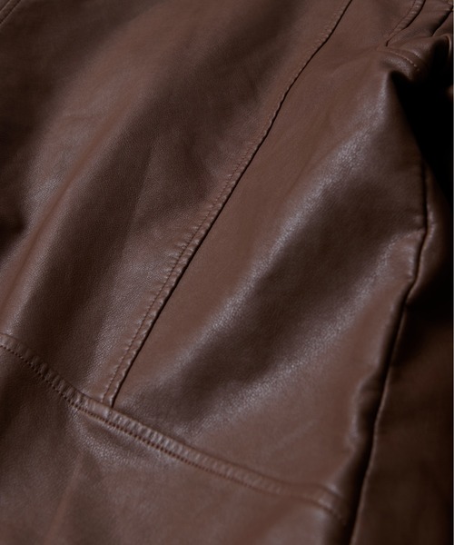 CALIFORNIA OUTFITTERS(カリフォルニア アウトフィッターズ)の「2-9E69 PUレザー ダブル ライダース ジャケット 【CALIFORNIA OUTFITTERS(カリフォルニア アウトフィッターズ) -】(ライダースジャケット・メンズ・ブルー/ブラウン/ブラック/カーキ/アイボリー・M/XL/L)」の14枚目の写真