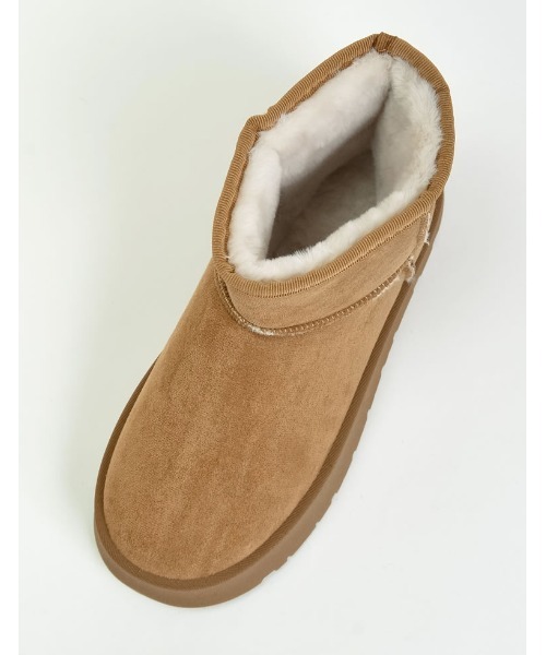 Re:EDIT（リエディ）の「[大きいサイズ有]厚底ショートムートンブーツ（ブーツ・レディース・アイボリー/キャメル/ブラック/ベージュ・MEDIUM/SMALL/XX-LARGE/X-LARGE/LARGE）」の19枚目の写真