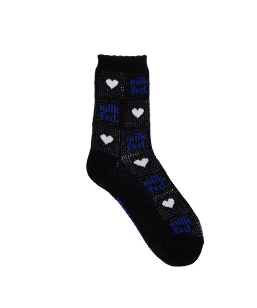 MILKFED.（ミルクフェド）の「BLOCK LOGO SOCKS（ソックス/靴下・レディース・ホワイト/ブラック/ブルー/オレンジ・ONE SIZE）」の7枚目の写真