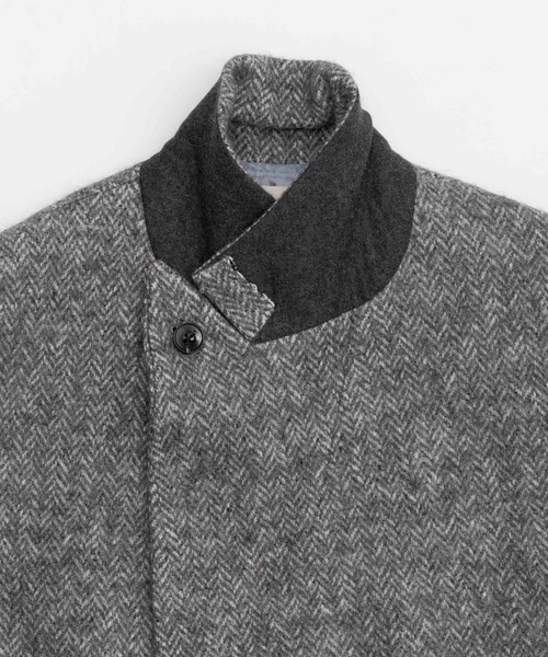 MAISON SPECIAL(メゾンスペシャル)の「《UNISEX》【Italian Dead Stock Fabric】Dress-Over Double Chesterfield Coat/ドレスオーバーダブルチェスターコート【MAISON SPECIAL/メゾンスペシャル】(チェスターコート・メンズ・ダークブラック/ブラック/ライトグレー・1/2)」の12枚目の写真