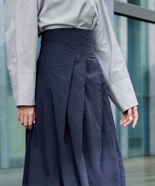 アシンメトリータックコクーンスカート（スカート）｜ur's