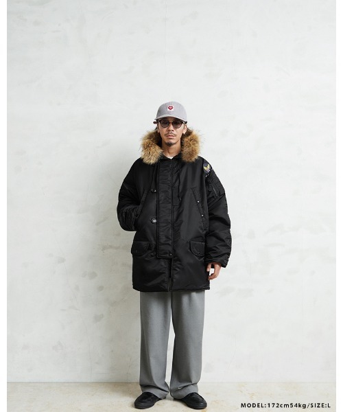 米軍 初期型 N-3B VINTAGE フライトジャケット リアルファー WAIPER