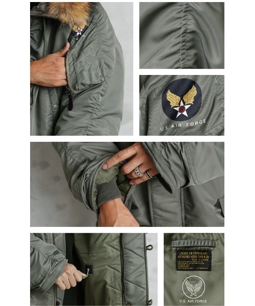 米軍 初期型 N-3B VINTAGE フライトジャケット リアルファー WAIPER