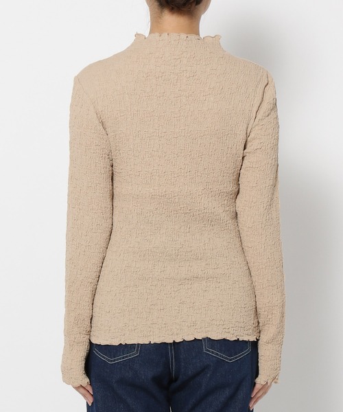 mysty woman（ミスティウーマン）の「シャーリングハイネックプルオーバー　997010（Tシャツ/カットソー・レディース・アイボリー/ブラック/ライトベージュ・FREE）」の15枚目の写真