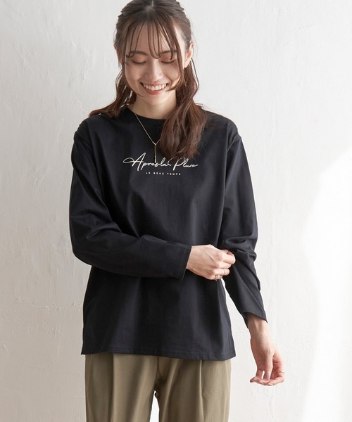 ikka(イッカ)の「プリントロンT(Tシャツ/カットソー・レディース・ホワイト/オフホワイト/ブラック・S/M/L)」の3枚目の写真