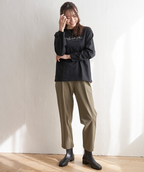 ikka(イッカ)の「プリントロンT(Tシャツ/カットソー・レディース・ホワイト/オフホワイト/ブラック・S/M/L)」の14枚目の写真