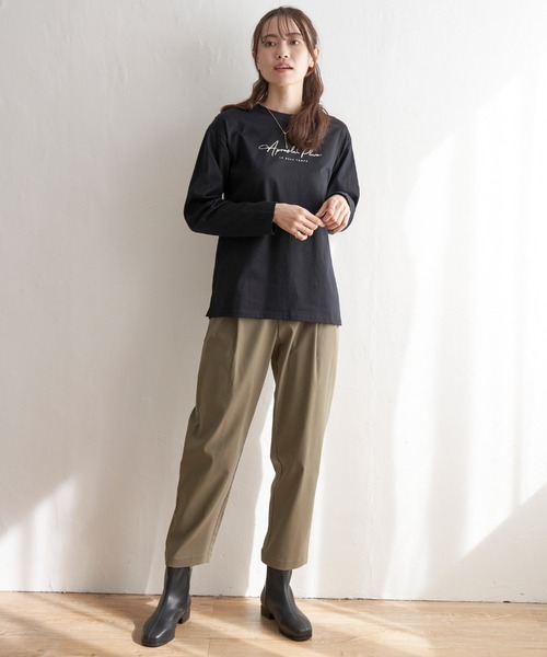 ikka(イッカ)の「プリントロンT(Tシャツ/カットソー・レディース・ホワイト/オフホワイト/ブラック・S/M/L)」の15枚目の写真