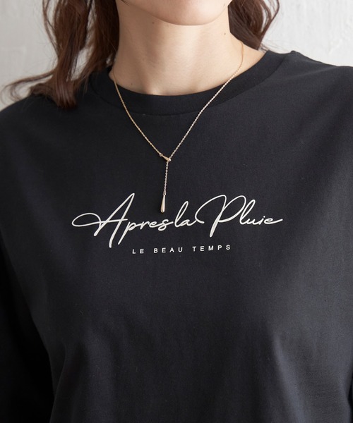 ikka(イッカ)の「プリントロンT(Tシャツ/カットソー・レディース・ホワイト/オフホワイト/ブラック・S/M/L)」の9枚目の写真