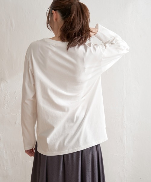 ikka(イッカ)の「プリントロンT(Tシャツ/カットソー・レディース・ホワイト/オフホワイト/ブラック・S/M/L)」の17枚目の写真