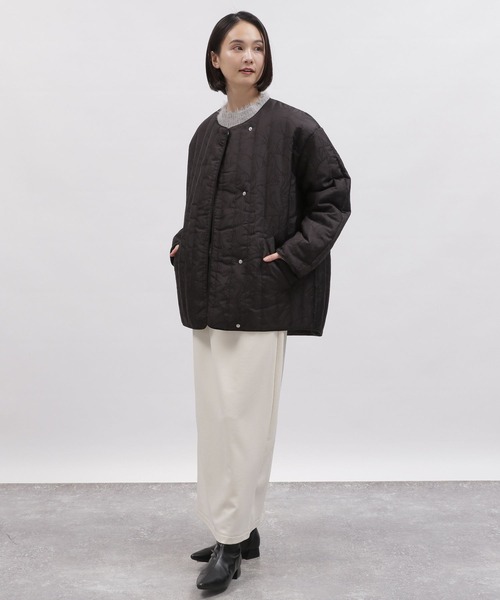 LAKOLE（ラコレ）の「ジャガードキルトジャケット / 995382（ブルゾン・レディース・ブラック/オリーブ・SMALL/MEDIUM）」の15枚目の写真