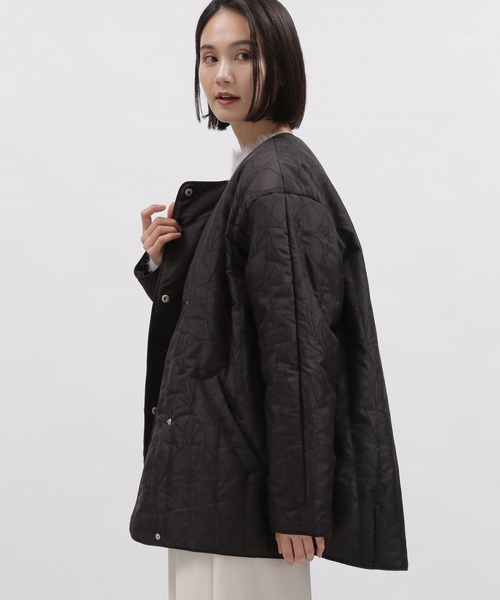 LAKOLE（ラコレ）の「ジャガードキルトジャケット / 995382（ブルゾン・レディース・ブラック/オリーブ・SMALL/MEDIUM）」の3枚目の写真