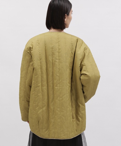 LAKOLE（ラコレ）の「ジャガードキルトジャケット / 995382（ブルゾン・レディース・ブラック/オリーブ・SMALL/MEDIUM）」の7枚目の写真