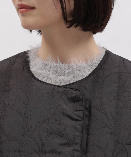 LAKOLE（ラコレ）の「ジャガードキルトジャケット / 995382（ブルゾン・レディース・ブラック/オリーブ・SMALL/MEDIUM）」の14枚目の写真