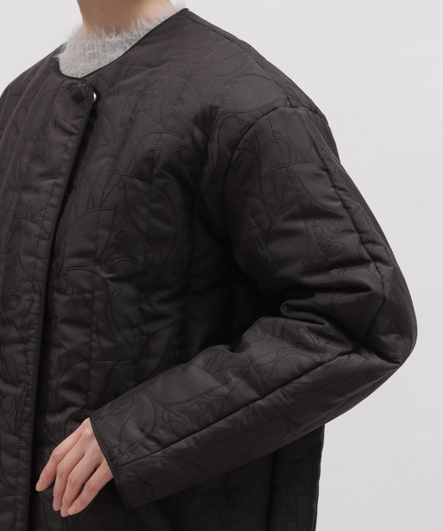 LAKOLE（ラコレ）の「ジャガードキルトジャケット / 995382（ブルゾン・レディース・ブラック/オリーブ・SMALL/MEDIUM）」の8枚目の写真