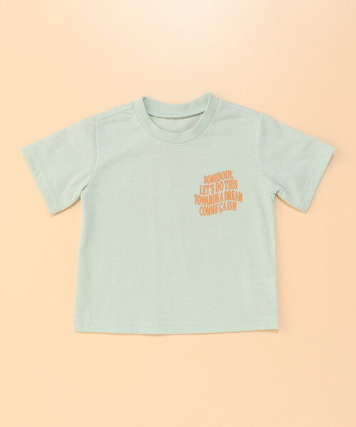 COMME CA ISM(コムサイズム)の「ロゴプリント 半袖Tシャツ(ベビーサイズ)(その他ベビー用品・キッズ・ミント/ホワイト/ブラック・90-100cm/80-90cm)」の3枚目の写真