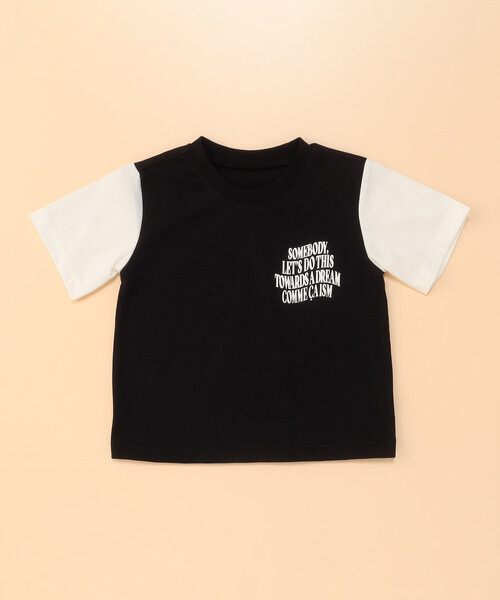 COMME CA ISM(コムサイズム)の「ロゴプリント 半袖Tシャツ(ベビーサイズ)(その他ベビー用品・キッズ・ミント/ホワイト/ブラック・90-100cm/80-90cm)」の2枚目の写真