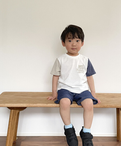 COMME CA ISM(コムサイズム)の「ロゴプリント 半袖Tシャツ(ベビーサイズ)(その他ベビー用品・キッズ・ミント/ホワイト/ブラック・90-100cm/80-90cm)」の4枚目の写真
