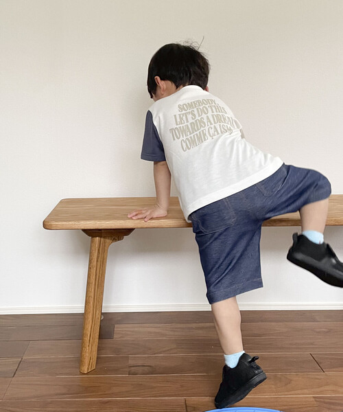 COMME CA ISM(コムサイズム)の「ロゴプリント 半袖Tシャツ(ベビーサイズ)(その他ベビー用品・キッズ・ミント/ホワイト/ブラック・90-100cm/80-90cm)」の5枚目の写真
