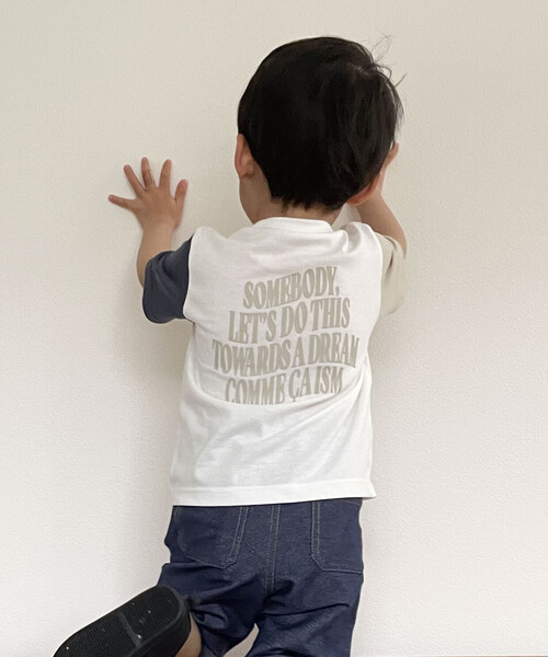 COMME CA ISM(コムサイズム)の「ロゴプリント 半袖Tシャツ(ベビーサイズ)(その他ベビー用品・キッズ・ミント/ホワイト/ブラック・90-100cm/80-90cm)」の6枚目の写真