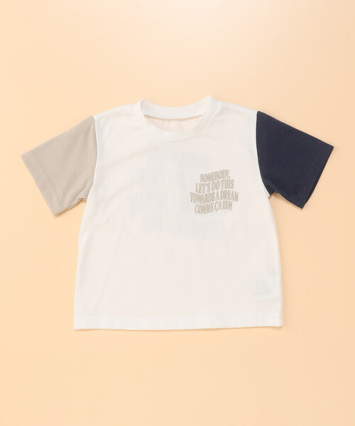 COMME CA ISM(コムサイズム)の「ロゴプリント 半袖Tシャツ(ベビーサイズ)(その他ベビー用品・キッズ・ミント/ホワイト/ブラック・90-100cm/80-90cm)」の7枚目の写真