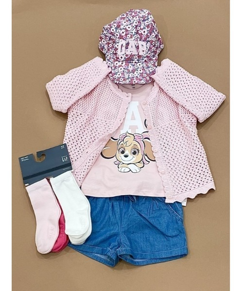 カーディガン　ボレロ　BABY ニットボレロカーディガン(110~130cm)(110cm ホワイト