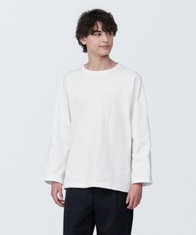 無印良品 | 紳士　洗いざらし太番手フットボール九分袖Ｔシャツ(Tシャツ/カットソー)