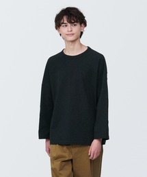 紳士 洗いざらし太番手フットボール九分袖Tシャツ