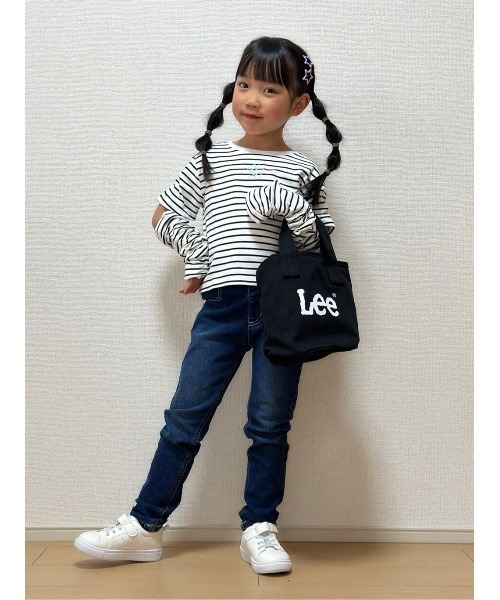 VIVIAN BLUE（ビビアンブルー）の「【VIVIAN BLUE】２Ｗａｙ袖シャーリング長袖Ｔシャツ（Tシャツ/カットソー・キッズ・サックスブルー/ブラック・120/130/140/150）」の17枚目の写真