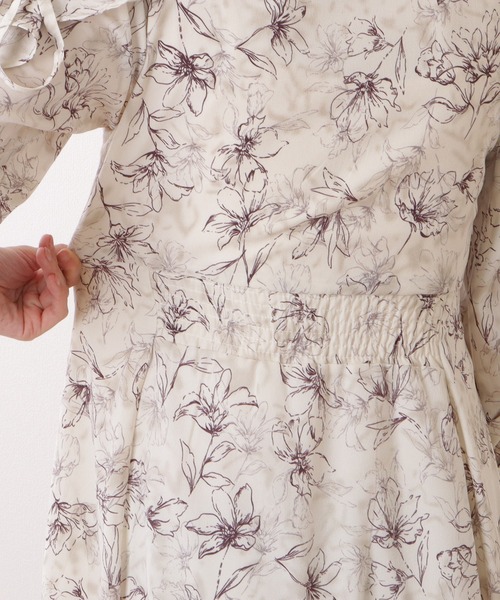 Lace Ladies(レースレディース)の「ボウタイ付き 配色 カットアウト ロング ワンピース(ワンピース・レディース・ブラック/ブラウン・S/FREE)」の21枚目の写真