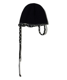 帽子 perverze Fluffy-trim Mesh Knit Cap perverze Fluffy-trim Mesh Knit Cap