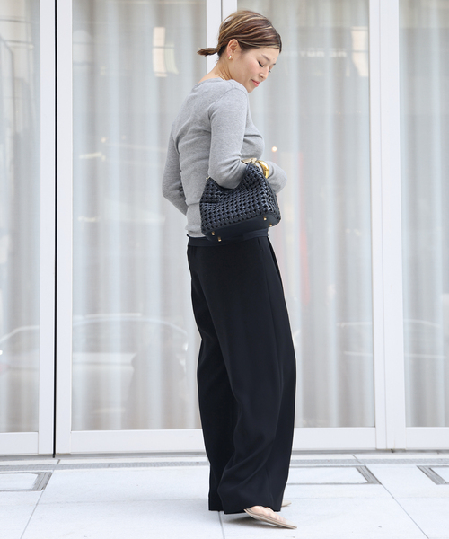 Deuxieme Classe（ドゥーズィエムクラス）の「*イージー ワイド パンツ（その他パンツ・レディース・ブラック・38/36/34）」の6枚目の写真