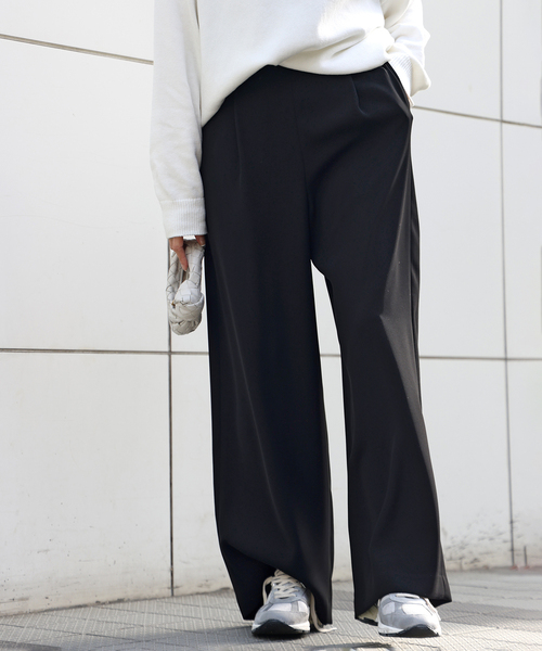 Deuxieme Classe（ドゥーズィエムクラス）の「*イージー ワイド パンツ（その他パンツ・レディース・ブラック・38/36/34）」の8枚目の写真