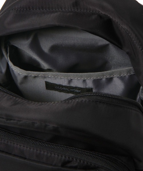 GLOBAL WORK(グローバルワーク)の「撥水軽量6ポケットリュック/105031(バックパック/リュック・レディース・アイボリー/ブラウン/ブラック/ベージュ/グリーン/チャコールグレー/ブラウン系その他6/グレー系その他/グレー系その他2・ONE SIZE)」の15枚目の写真