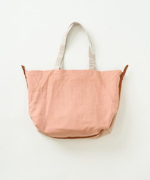 conges payes ADIEU TRISTESSE（コンジェ ペイエ アデュートリステス）の「配色トート大（トートバッグ・レディース・グリーン/サーモンピンク・FREE）」の11枚目の写真