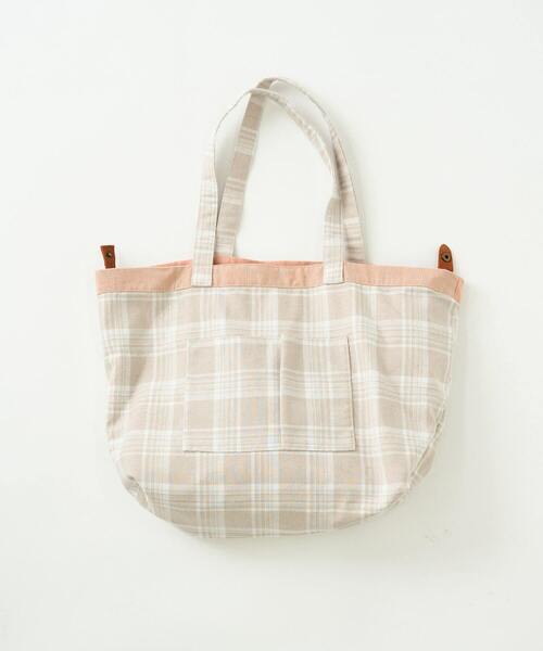 conges payes ADIEU TRISTESSE（コンジェ ペイエ アデュートリステス）の「配色トート大（トートバッグ・レディース・グリーン/サーモンピンク・FREE）」の12枚目の写真