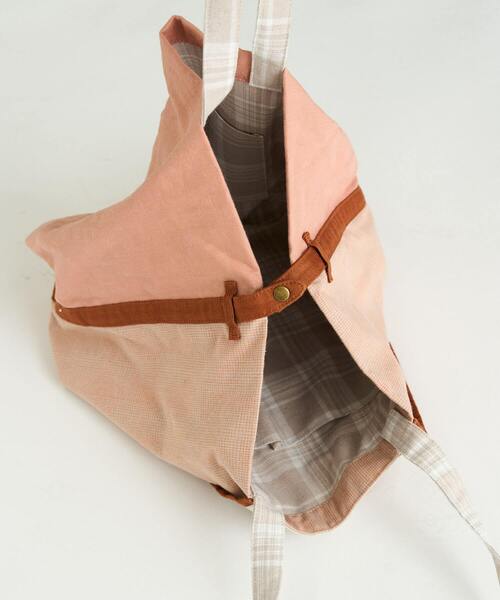 conges payes ADIEU TRISTESSE（コンジェ ペイエ アデュートリステス）の「配色トート大（トートバッグ・レディース・グリーン/サーモンピンク・FREE）」の15枚目の写真