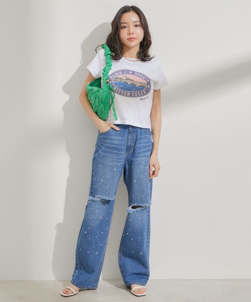 VIS（ビス）の「キルティングクシュクシュショルダー（ショルダーバッグ・レディース・ブラック/キナリ/グリーン/シルバー・FREE）」の6枚目の写真