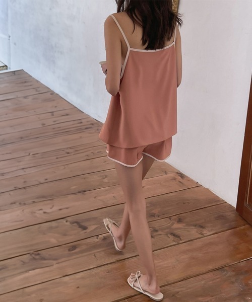 Miniministore(ミニミニストア)の「ルームウエア セットアップ 夏 部屋着(ルームウェア/パジャマ・レディース・ダークグレー/ピンク/アイボリー/ブラック・FREE)」の13枚目の写真