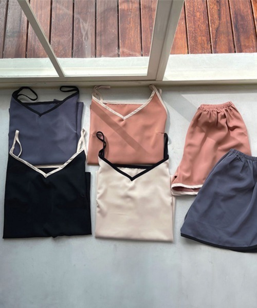 Miniministore(ミニミニストア)の「ルームウエア セットアップ 夏 部屋着(ルームウェア/パジャマ・レディース・ダークグレー/ピンク/アイボリー/ブラック・FREE)」の17枚目の写真