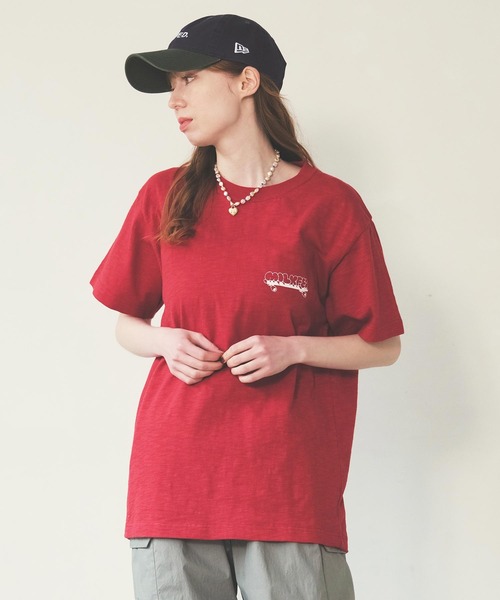 MILKFED.（ミルクフェド）の「《復刻デザイン》過去人気のグラフィック使用。MANY LOGO SLAB S/S TEE（Tシャツ/カットソー・レディース・ブラック/ホワイト/レッド・L/M）」の14枚目の写真