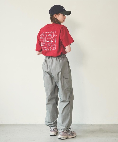 MILKFED.（ミルクフェド）の「《復刻デザイン》過去人気のグラフィック使用。MANY LOGO SLAB S/S TEE（Tシャツ/カットソー・レディース・ブラック/ホワイト/レッド・L/M）」の17枚目の写真