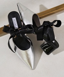 NICAL | ■2024春夏新作■サテンリボンミュールパンプス/44113(パンプス)