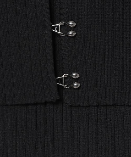 JEANASIS（ジーナシス）の「メタルフックWリブニット2P/109053（ニット/セーター・レディース・ネイビー/ブラック/グレー・FREE）」の16枚目の写真