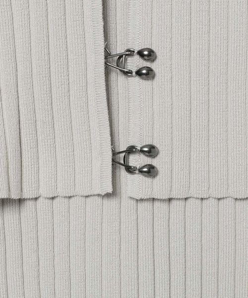 JEANASIS（ジーナシス）の「メタルフックWリブニット2P/109053（ニット/セーター・レディース・ネイビー/ブラック/グレー・FREE）」の17枚目の写真