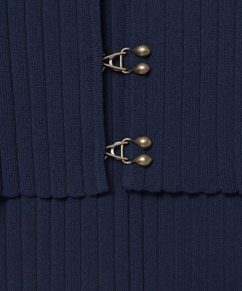 JEANASIS（ジーナシス）の「メタルフックWリブニット2P/109053（ニット/セーター・レディース・ネイビー/ブラック/グレー・FREE）」の18枚目の写真