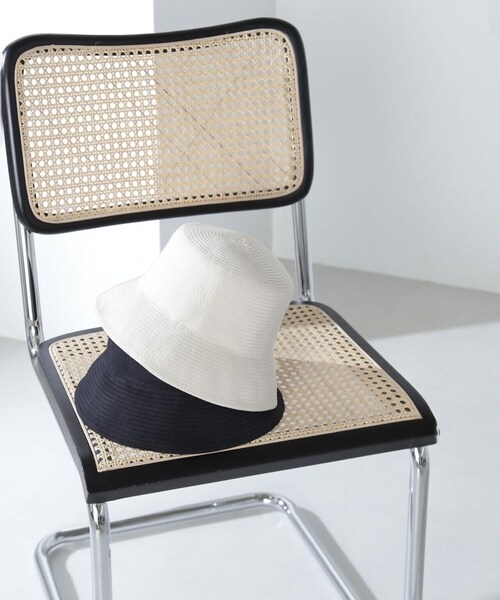 NATURAL BEAUTY BASIC（ナチュラルビューティーベーシック）の「グログランバケットハット（ハット・レディース・オフホワイト/ブラック・FREE）」の7枚目の写真